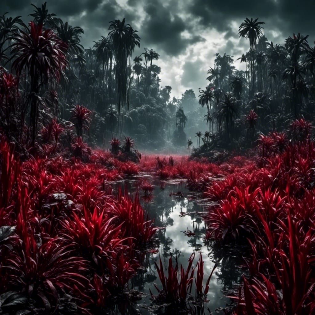 Grim marshland