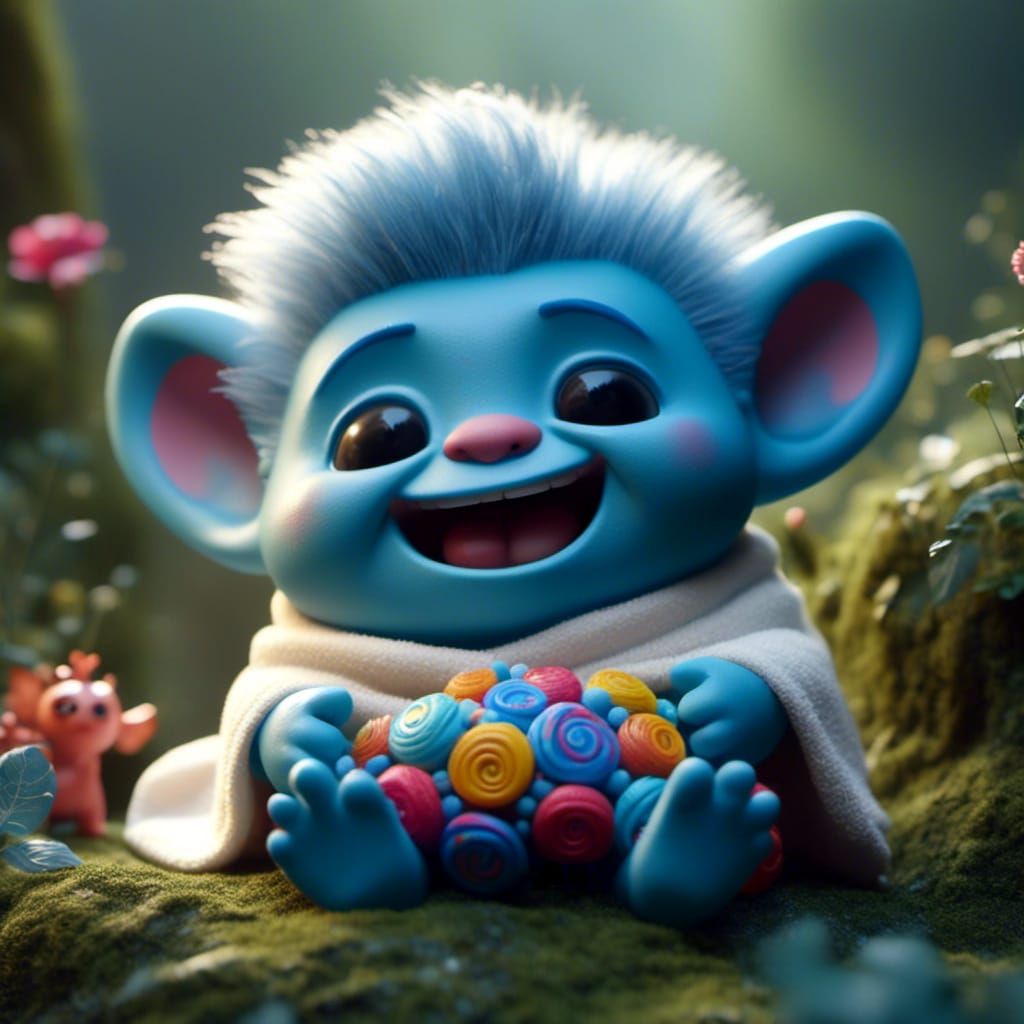 Bobblehead baby troll