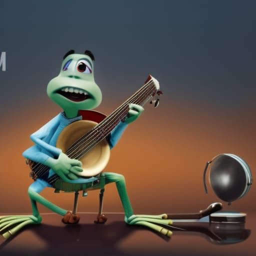 When Jimminy Cricket played the banjo with 6 legs, in the st...