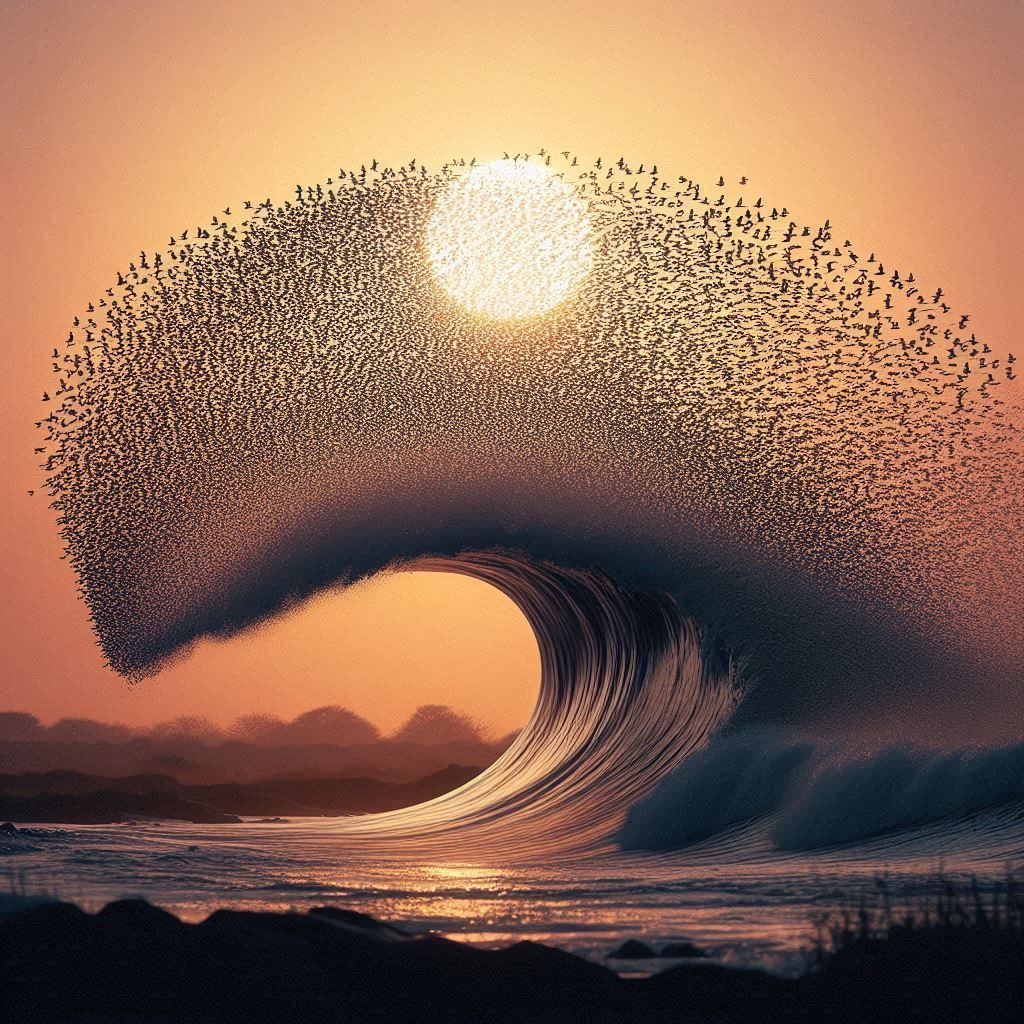 Flocking with the flow