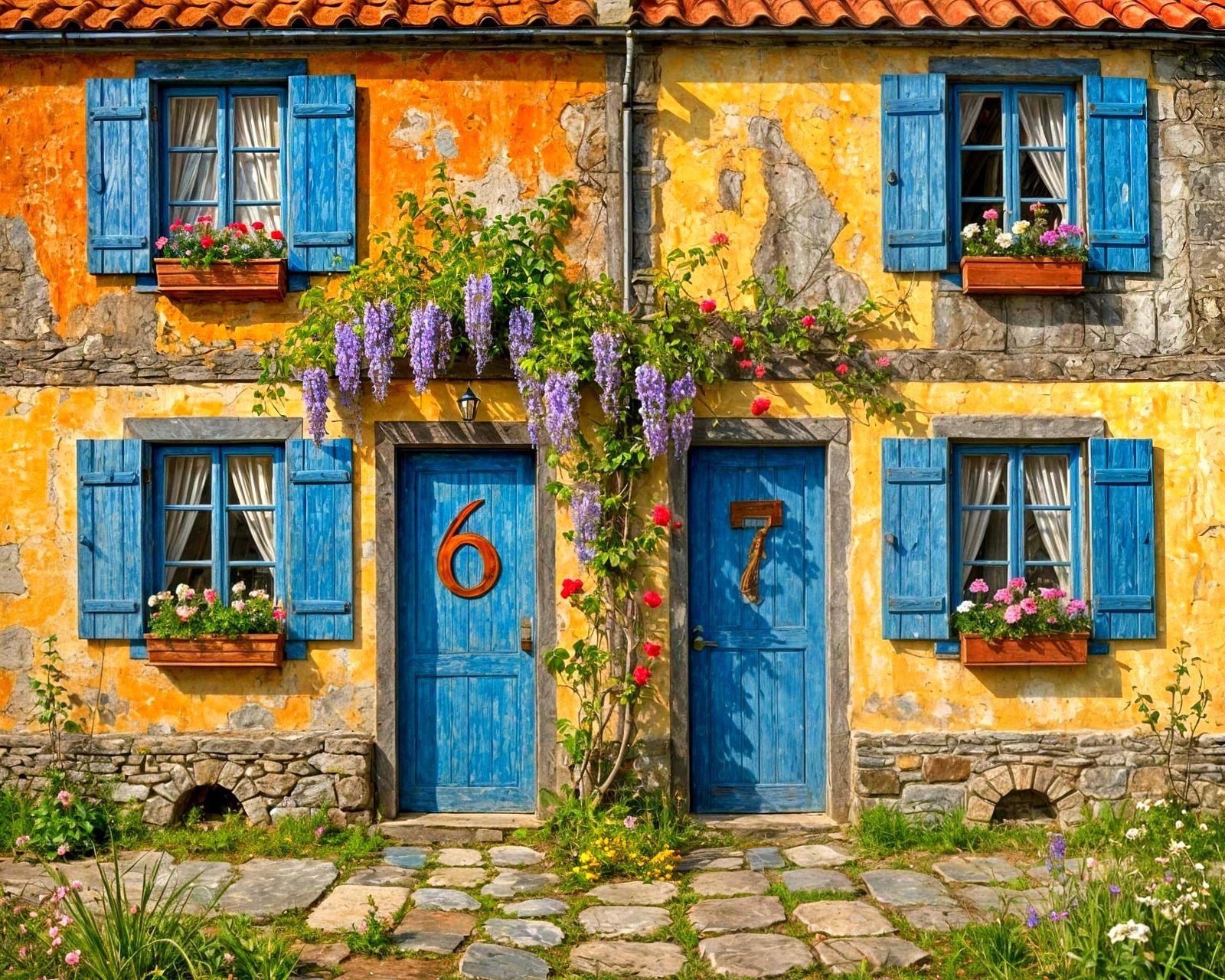 Cottages 6 & 7  by @Globetrotter2