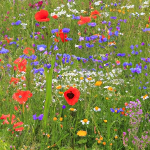 Beautiful flower meadow