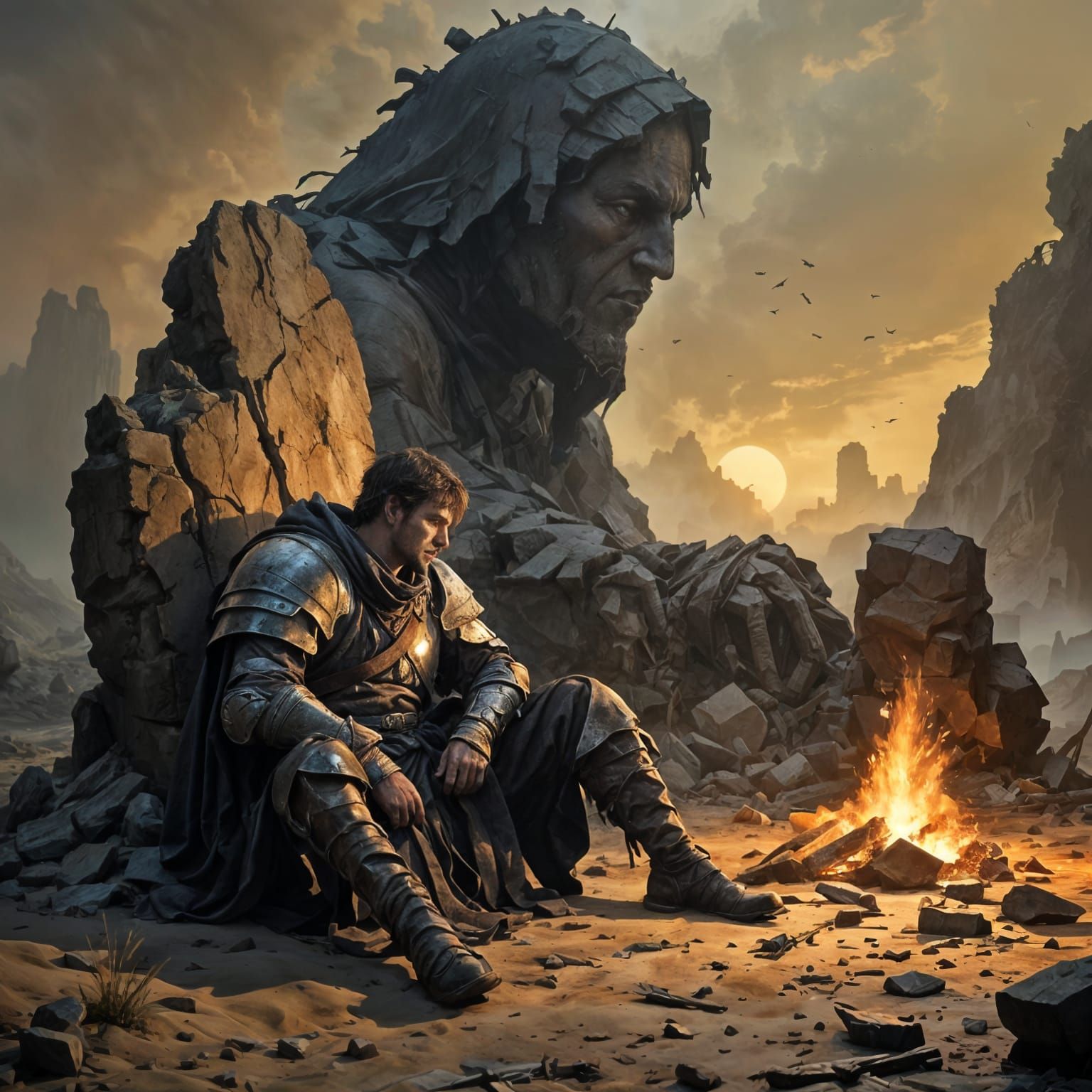 Under the fallen king’s shadow  by @Mike Ritchie