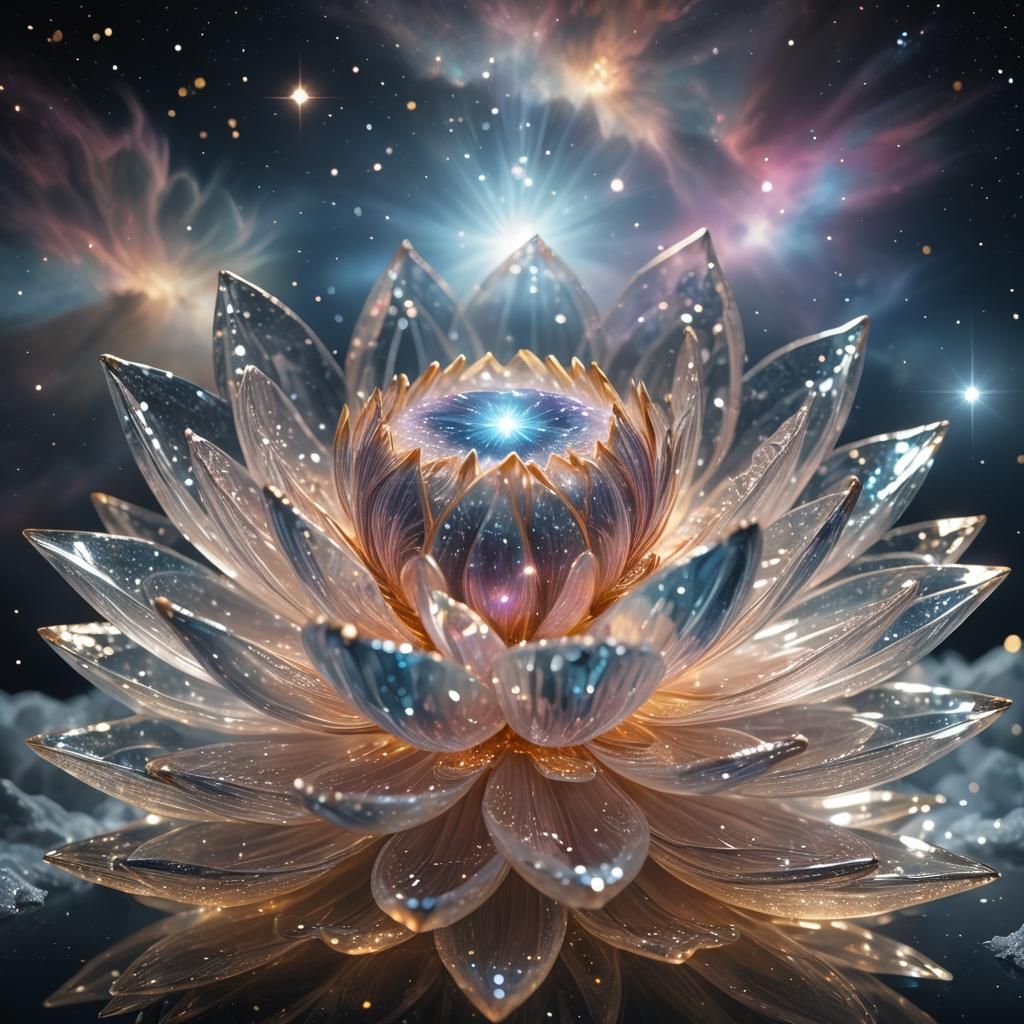 Cosmic Lotus - AI Generated Artwork - NightCafe Creator