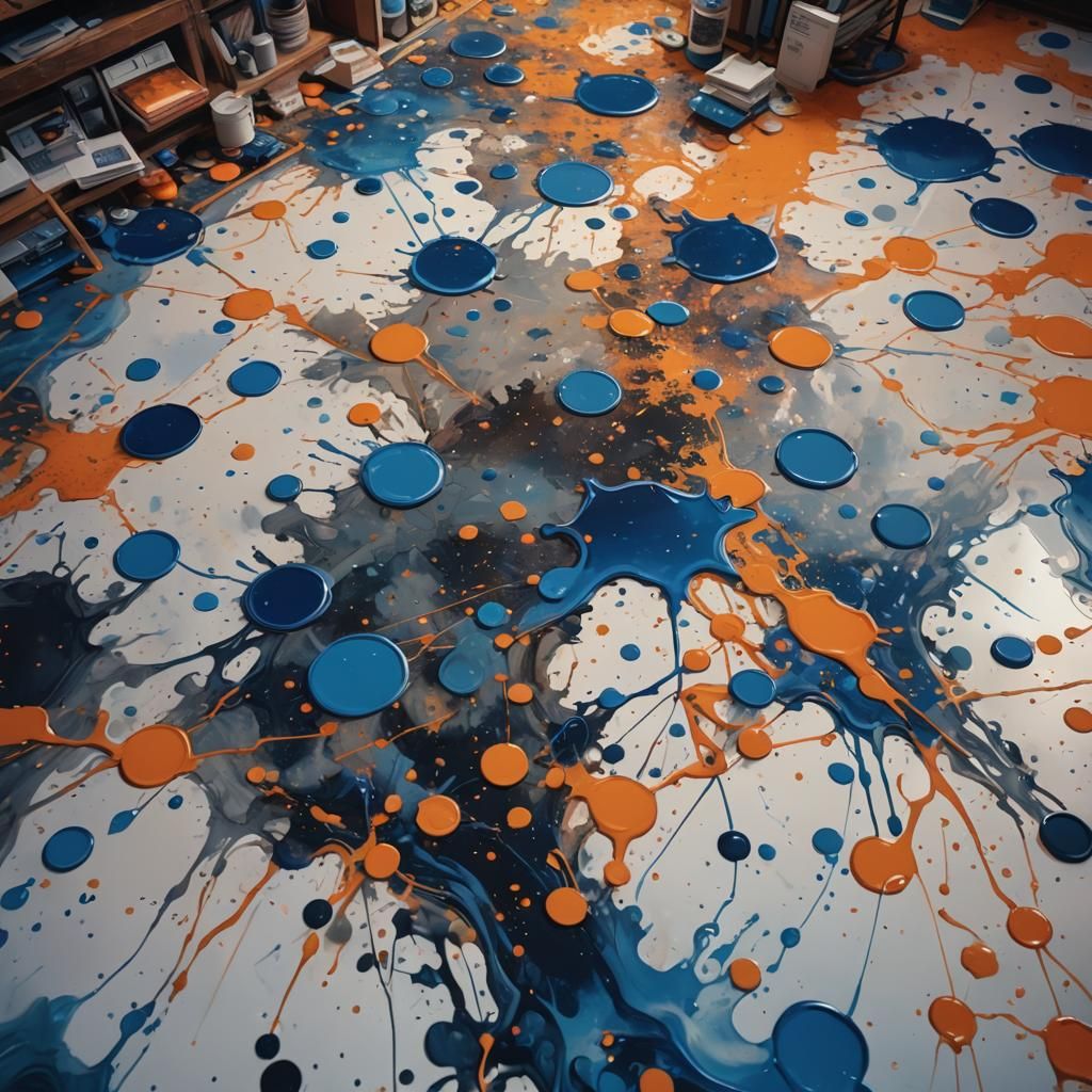 Fantasy Printer Creates Art in Ink-Filled Room