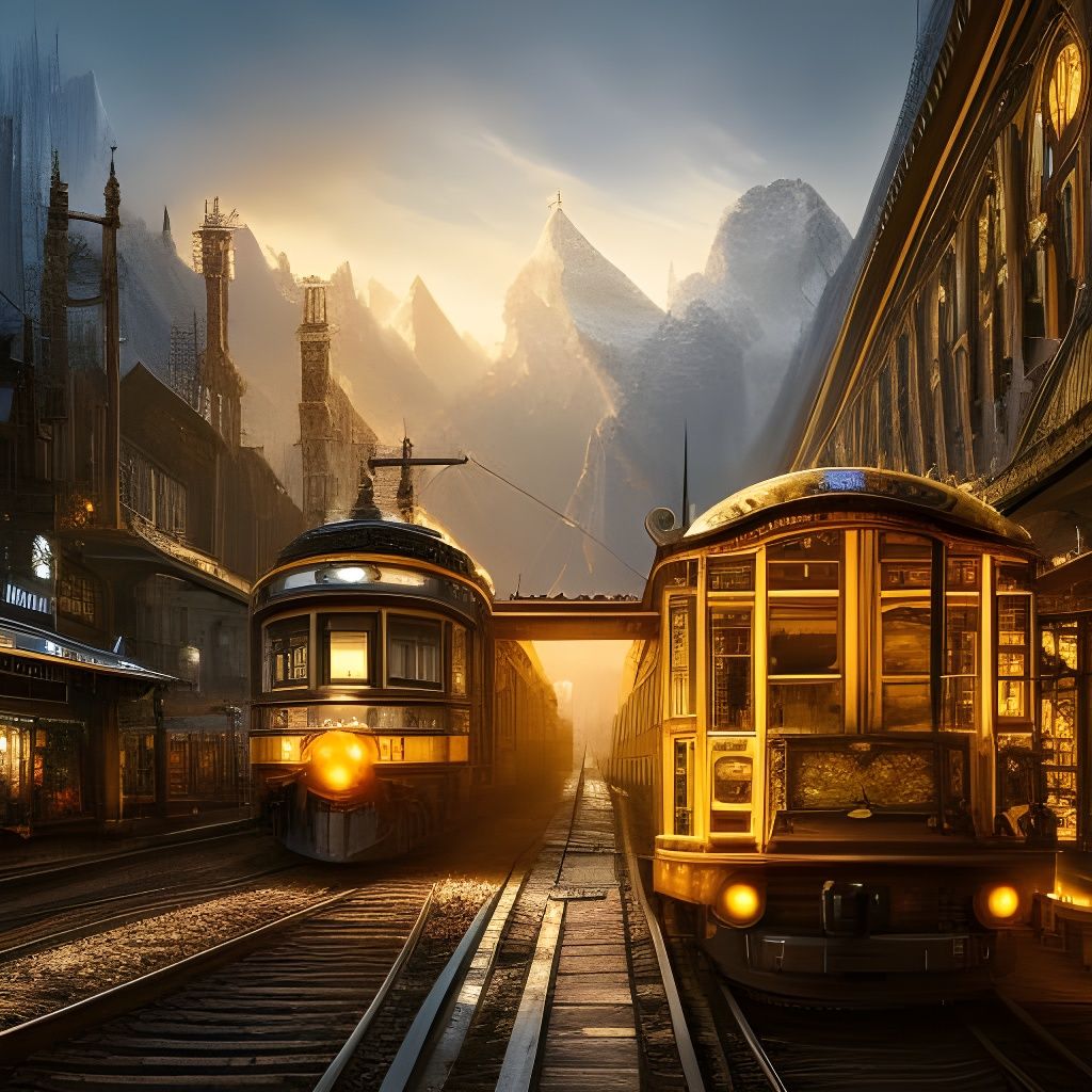 1900's european trainstation