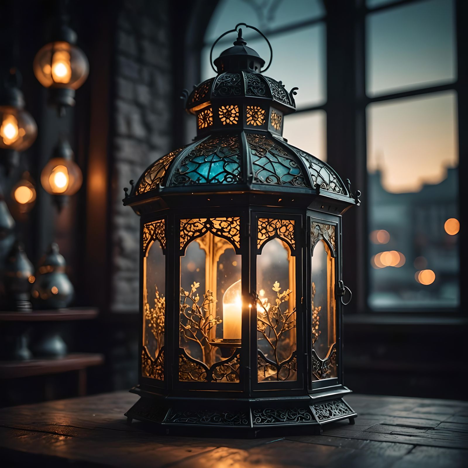 Double exposure lantern  by @Bjobjokke