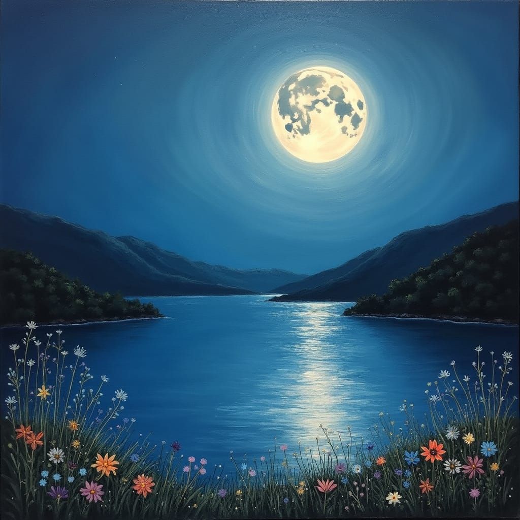 Moonlight on the loch