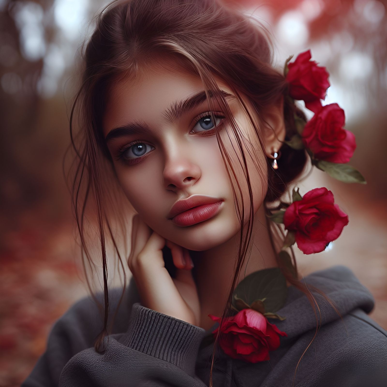 Pictures of AI created by  herself. She called them, "Portra...