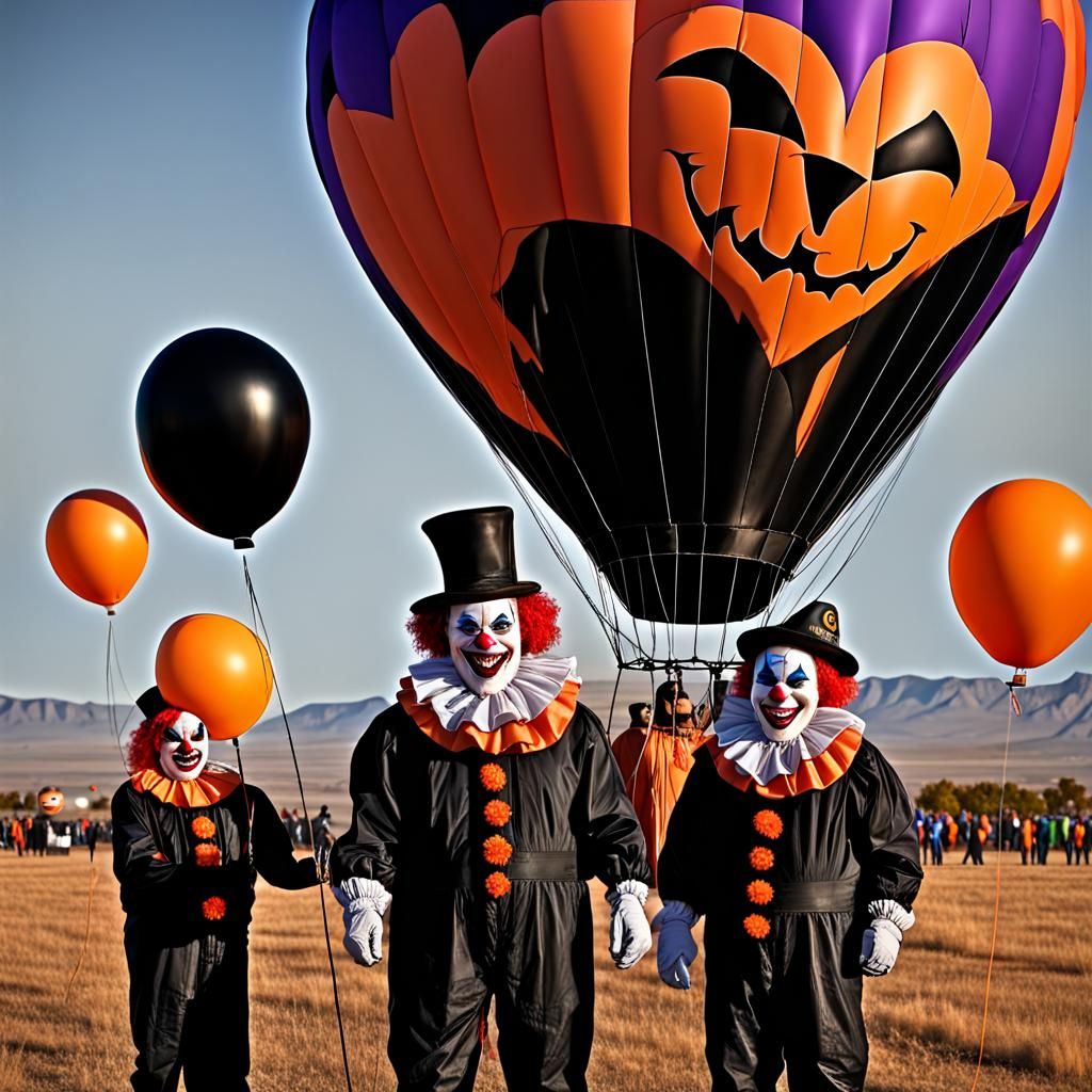 Halloween during Albuquerque’s Hot Air Balloon Festival, Scary Halloween