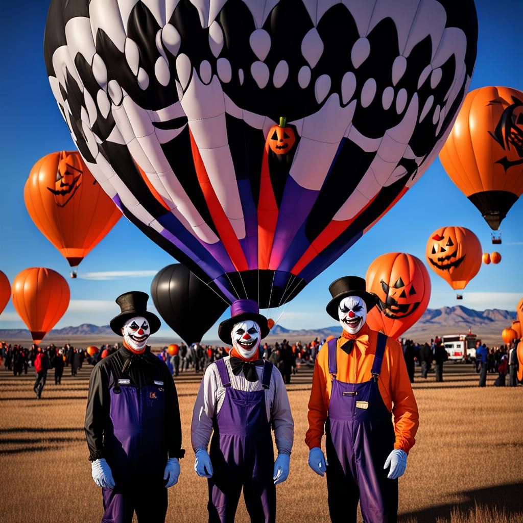 Halloween during Albuquerque’s Hot Air Balloon Festival, Scary