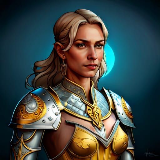 Medieval lady knight