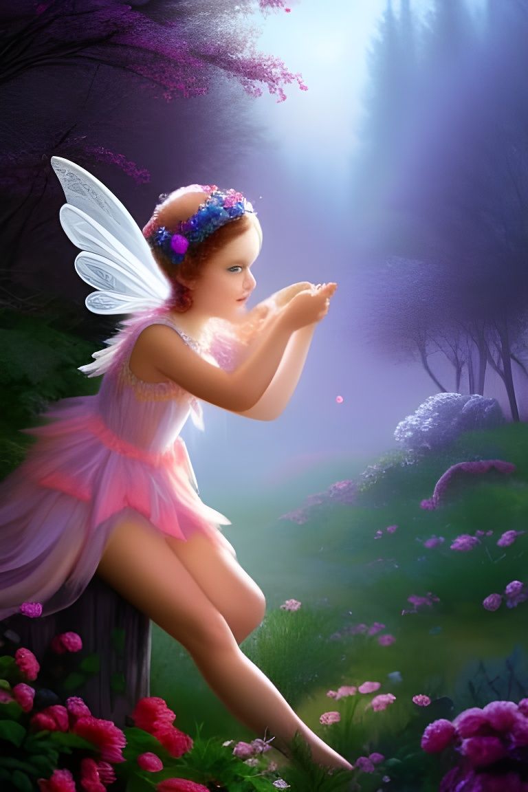 whimsical young fairy - AI Generated Artwork - NightCafe Creator