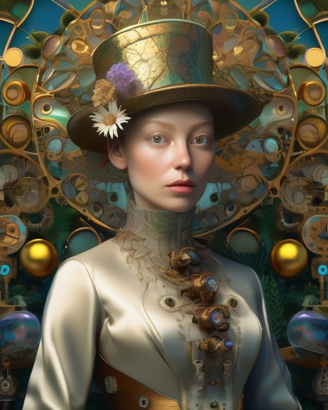 Steampunk Soul In The Garden Of Earthly Delights