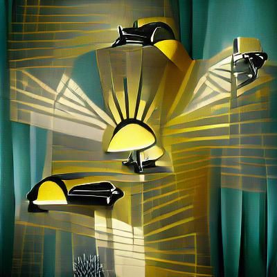 Thinking out loud art deco film noir sunshine rays