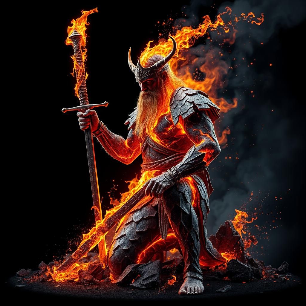 Knight of Fire  by @Bigdog96rock 
