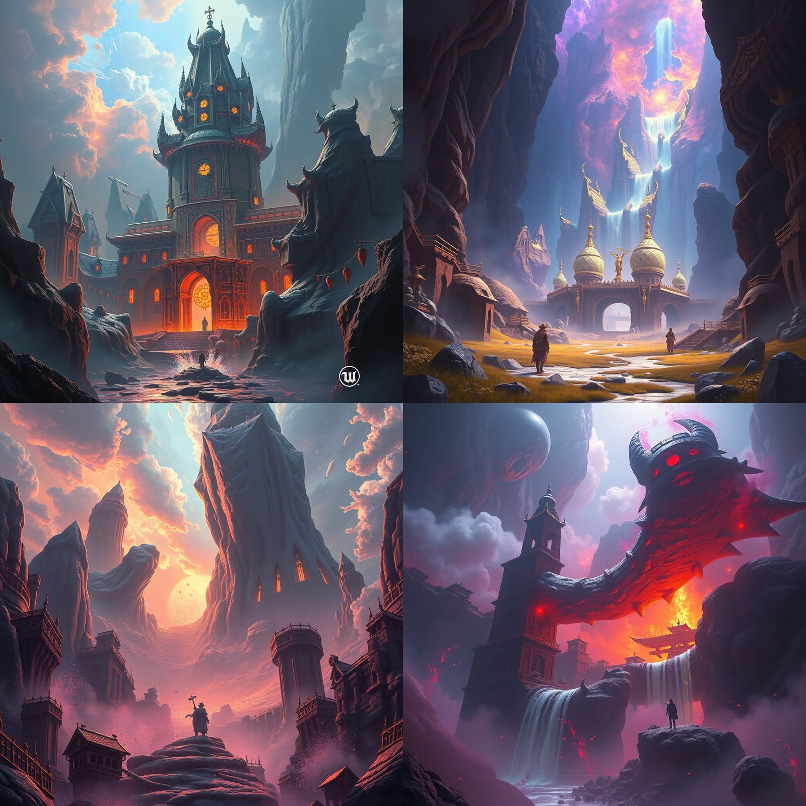 Radiant Peacock in Ultra Colors: Fantasy Art