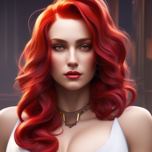 Red-haired Woman Portrait #15