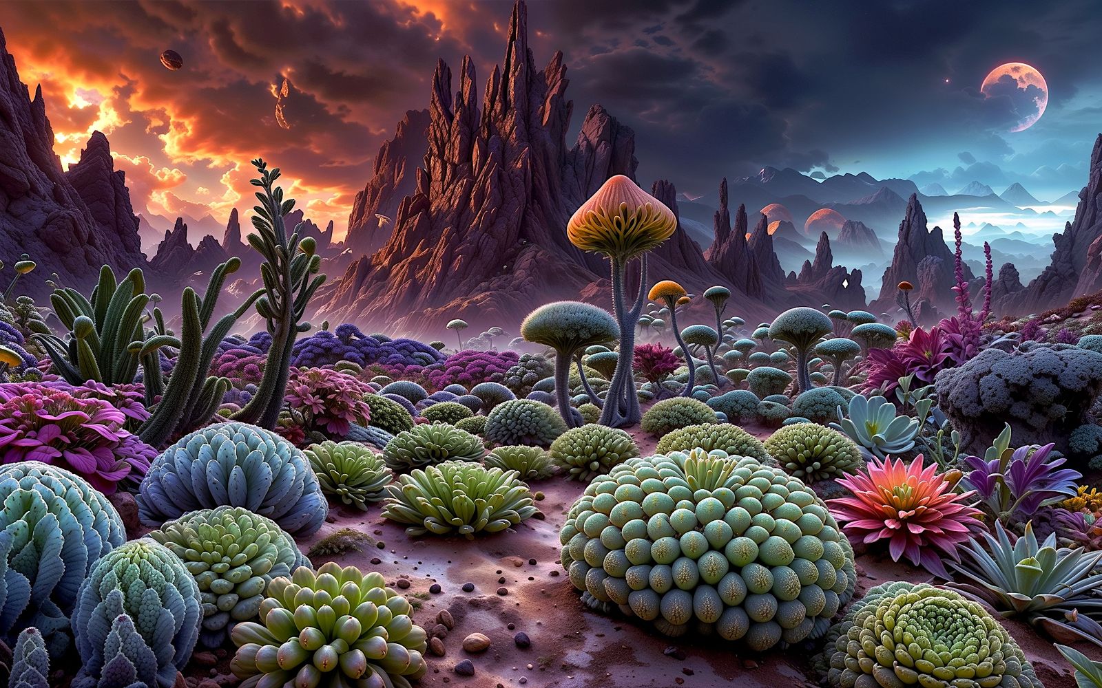 A garden of fancy plants on another planet - Oldies Goldies #22