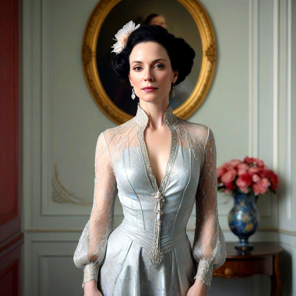 Elegant Lady in a Luxurious Setting