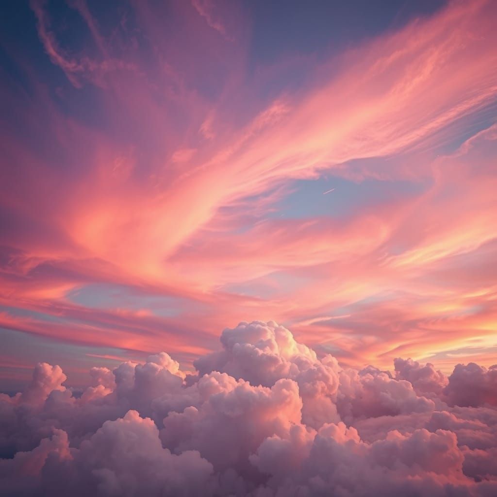 Ethereal Dreamscapes in Vibrant Sunset Colors