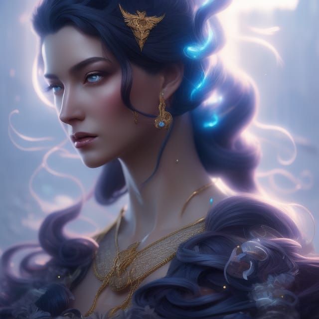 Beautiful storm goddess - AI Generated Artwork - NightCafe Creator