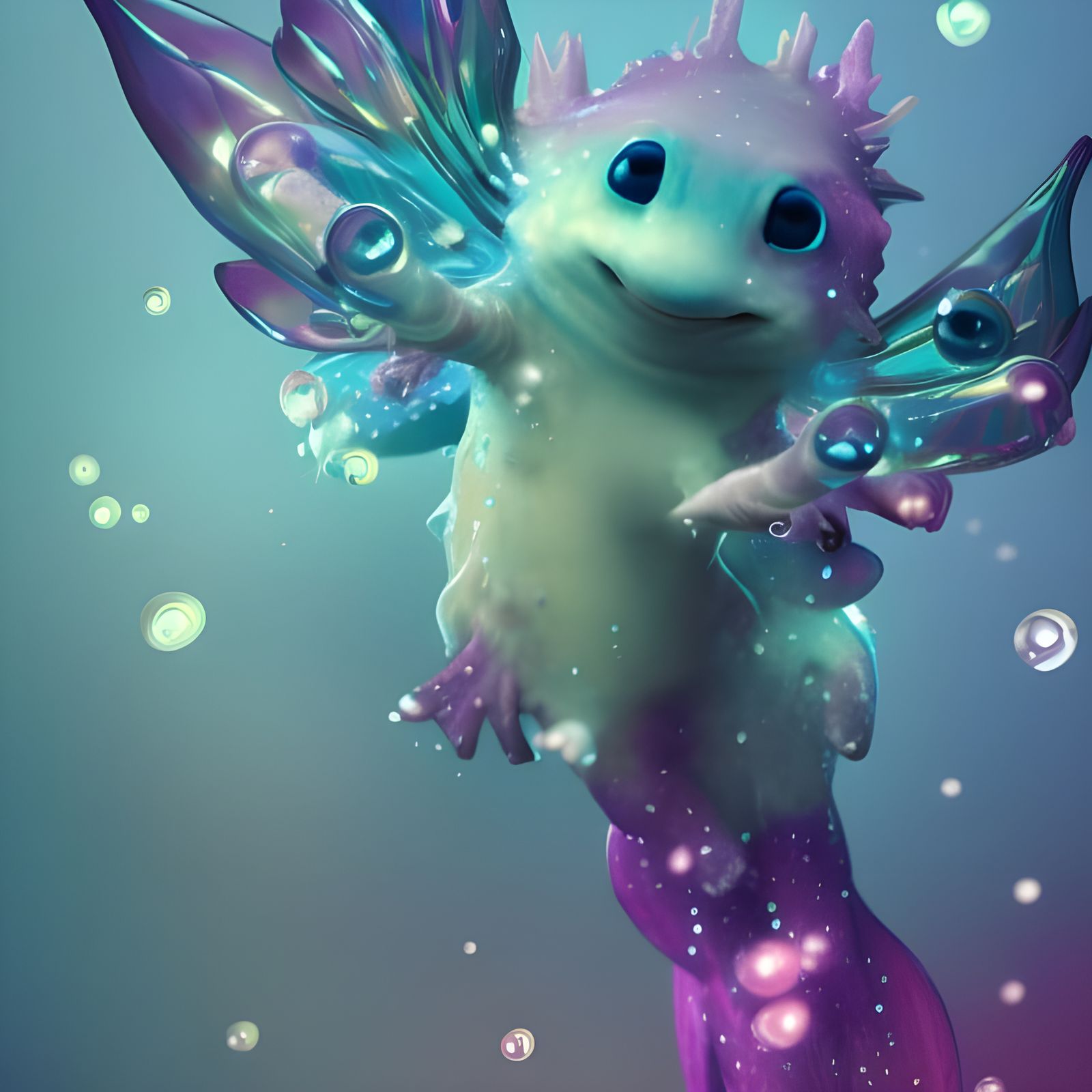 ~ Friendly Little Sea Monster ~  by @Sapphire Myst