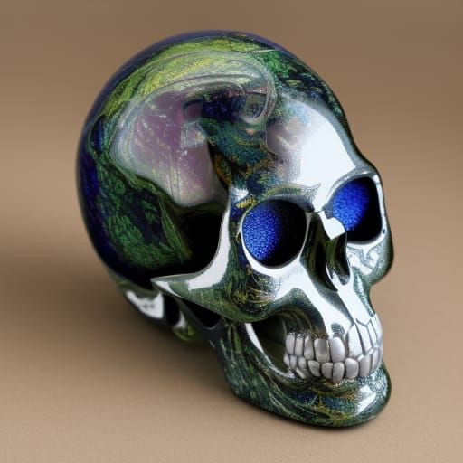 Beautiful glass skull