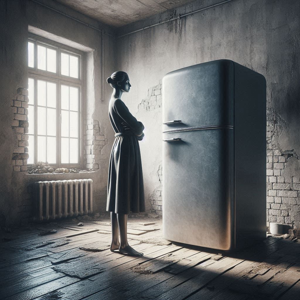 Fridge, Giacometti style