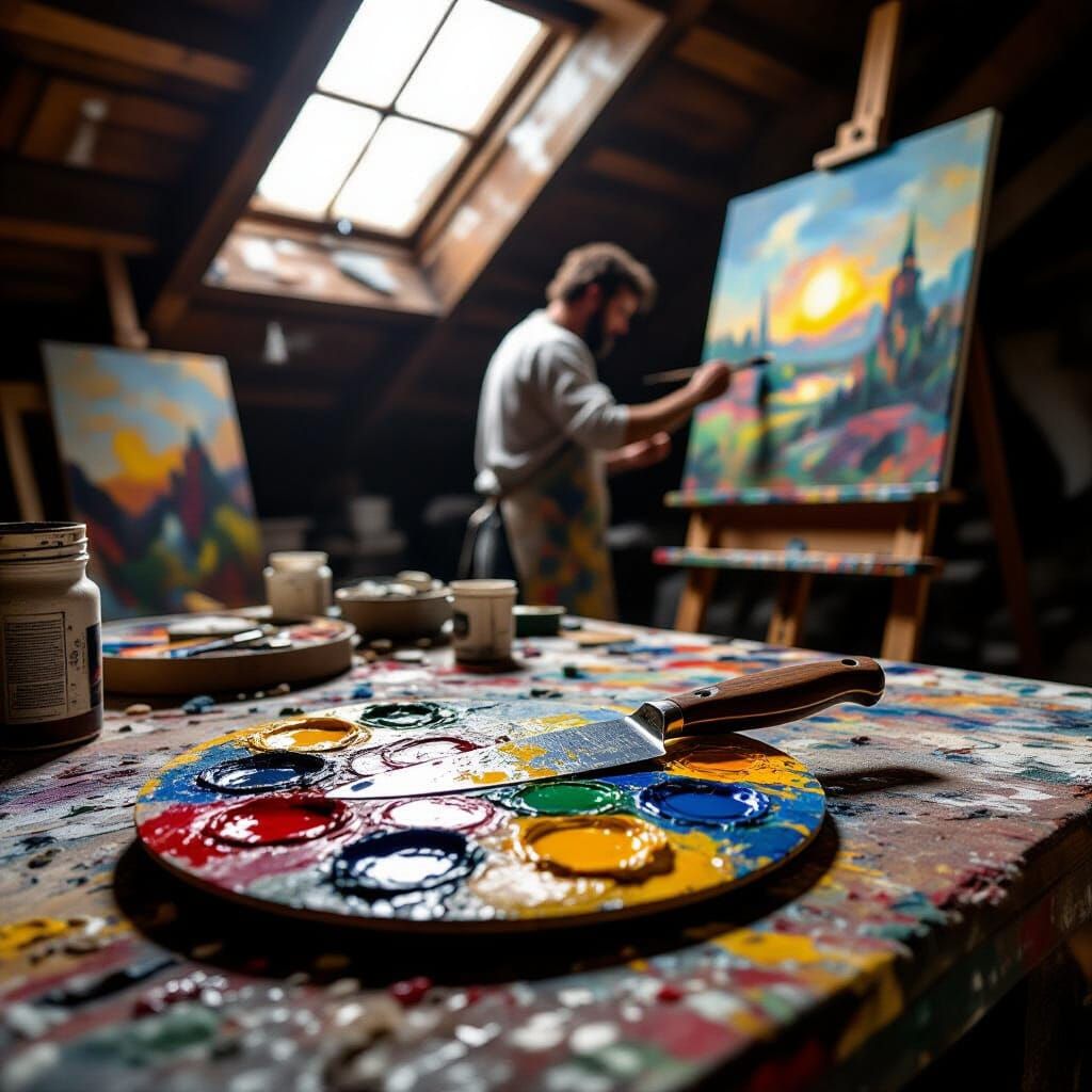 Artist at Work  by @Ravenscar