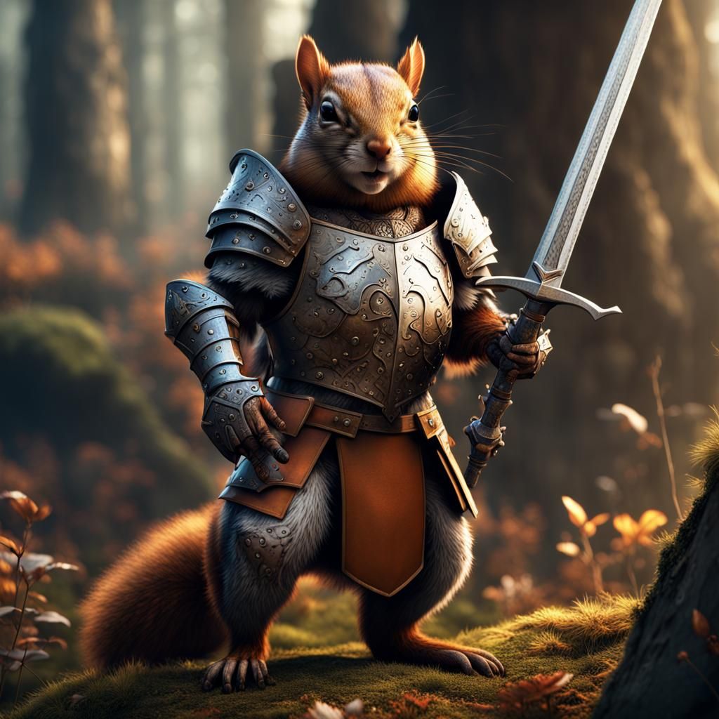 squirrel knight - AI Generated Artwork - NightCafe Creator