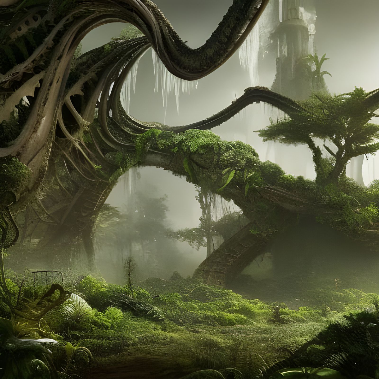 Alien forest  by @Laevos