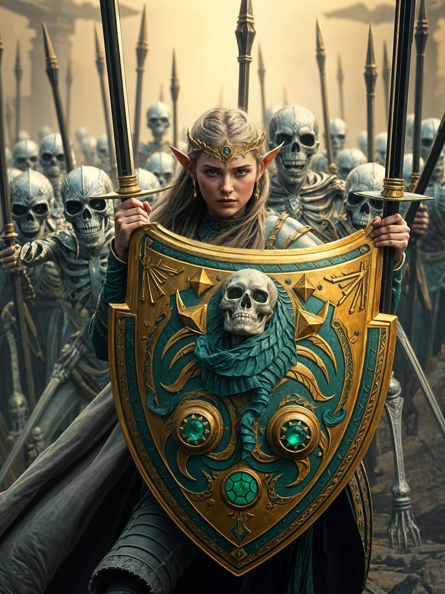 The Shield to Rule the Skeletons  by @Mr_Anime Manga