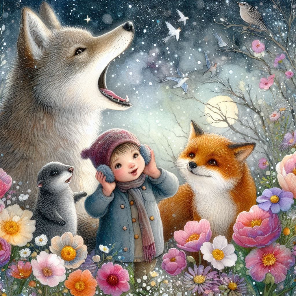 I hear the wolf, the fox and the weasel singing