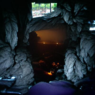 Dark Cave Looking Outside
