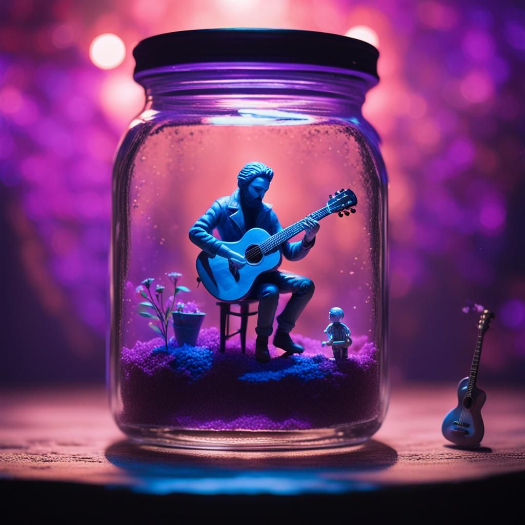 Concert stage within a jar!