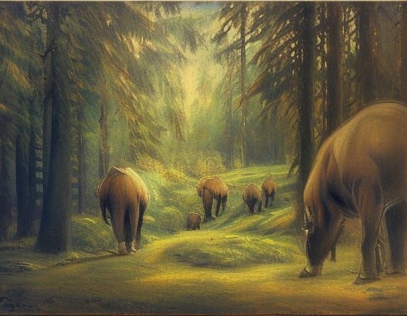 Elefant herd in Siberia?