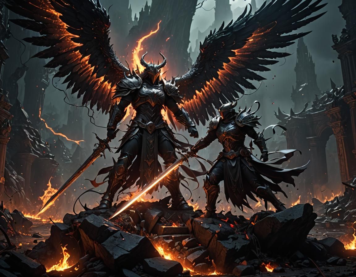 (Sword Angel defeating demon:2.0)