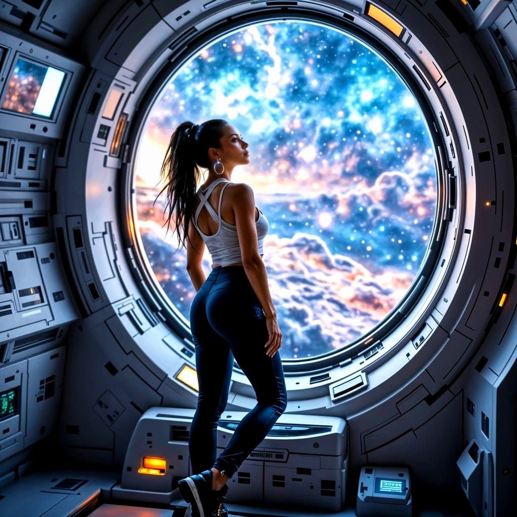 Space Station Woman 011