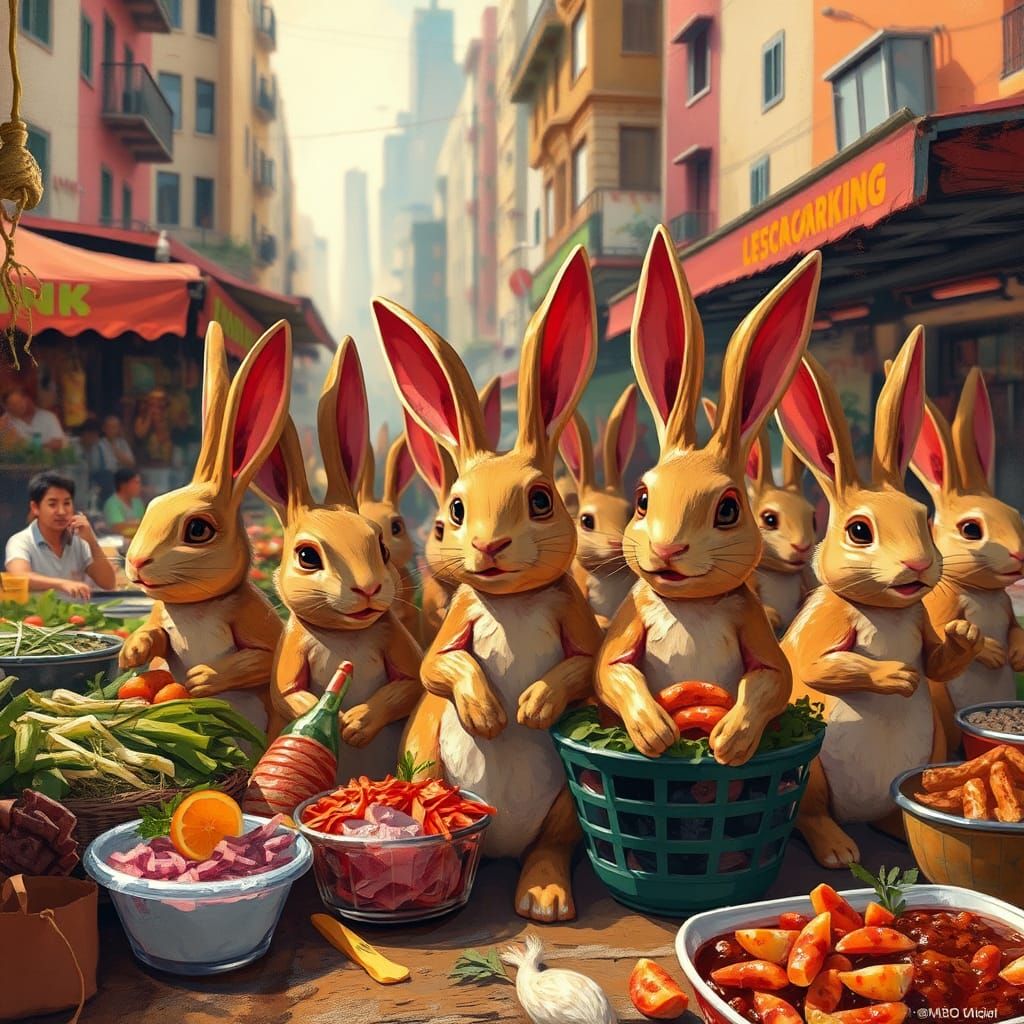 Rabbits are the best street food 
Global street foods by Fra...