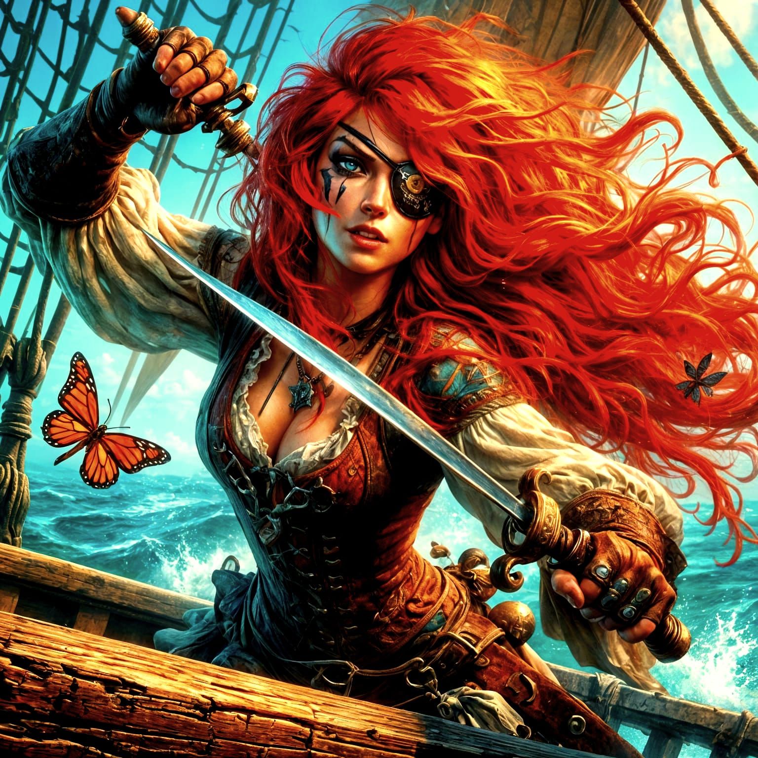 The Pirate vs the Butterfly