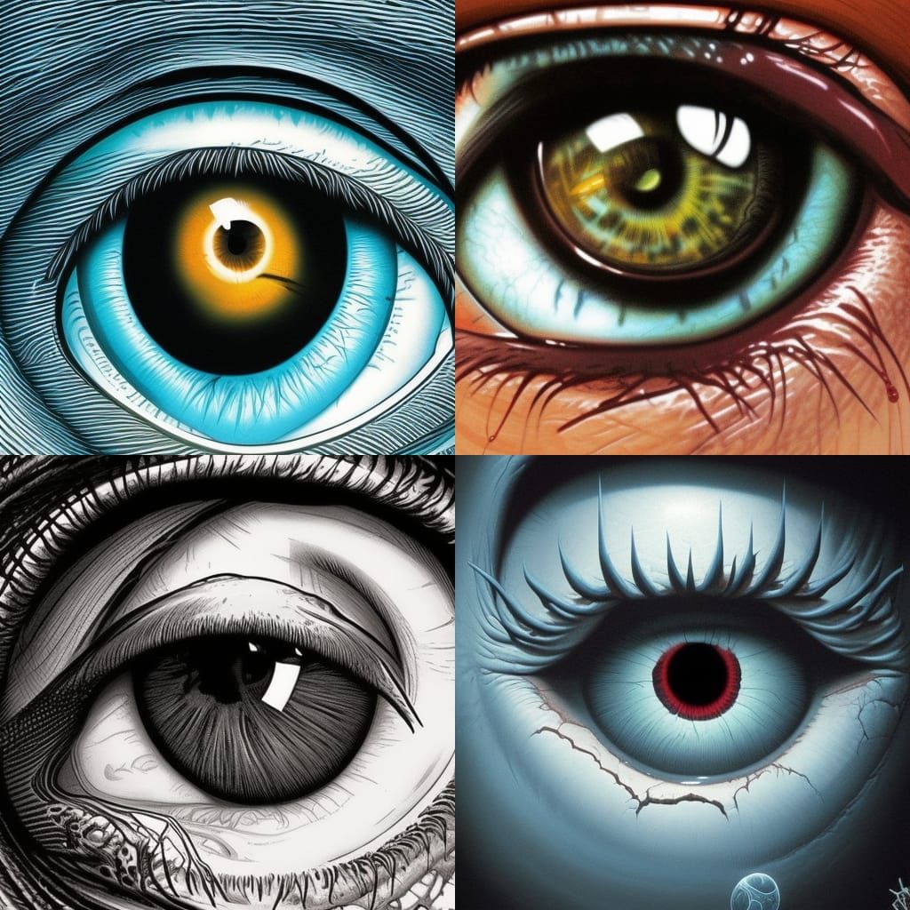a realistic eyeball