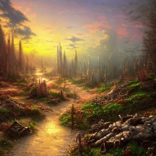 Post apocalyptic wasteland