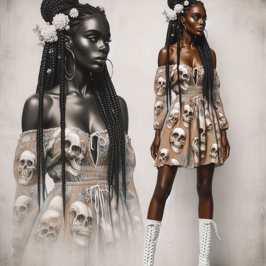 Where charcoal and Oil paintings meet