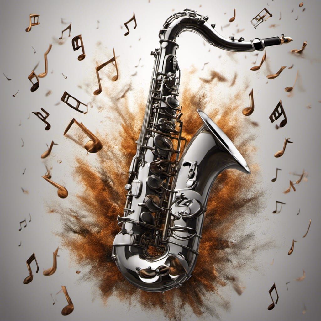 The Saxophone AI Generated Artwork NightCafe Creator