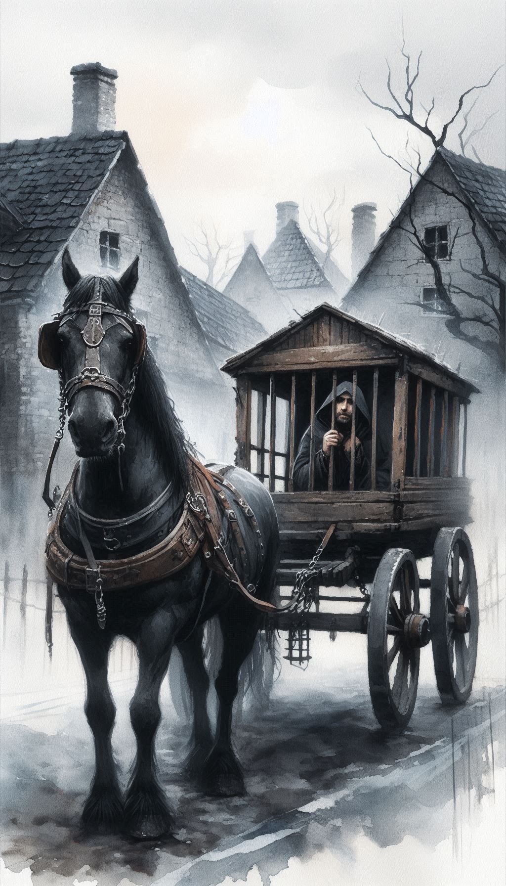 The prisoner in the cage