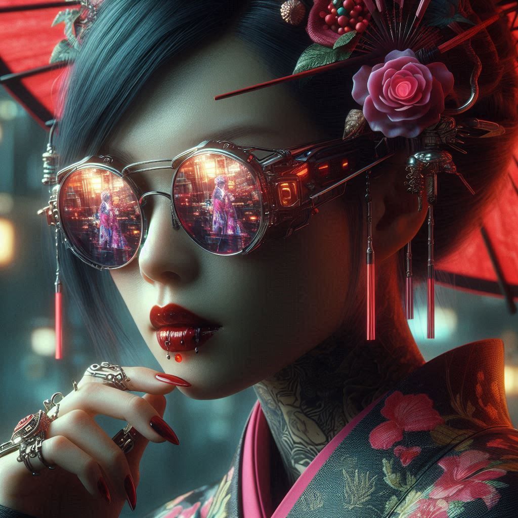 double exposure beautiful fantasy DALL-E 3 portrait landscap...