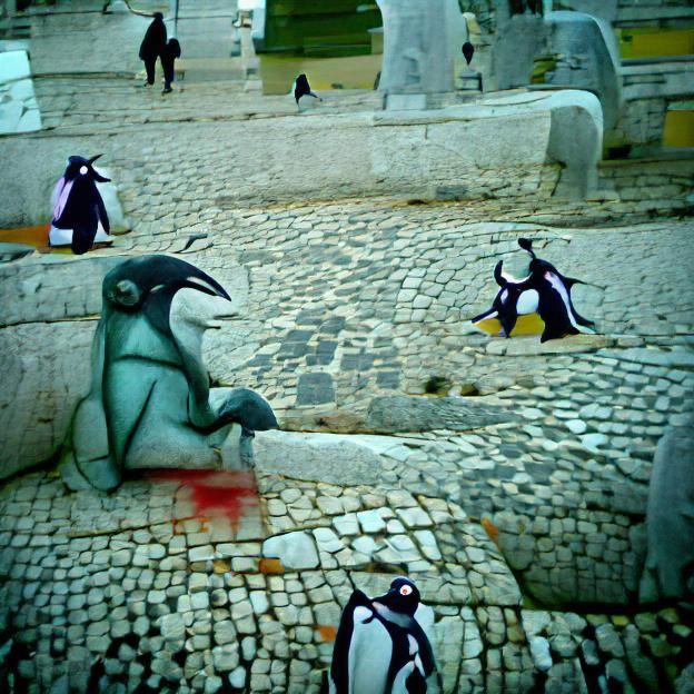 PENGUIN DEMON TIME IN LISBON