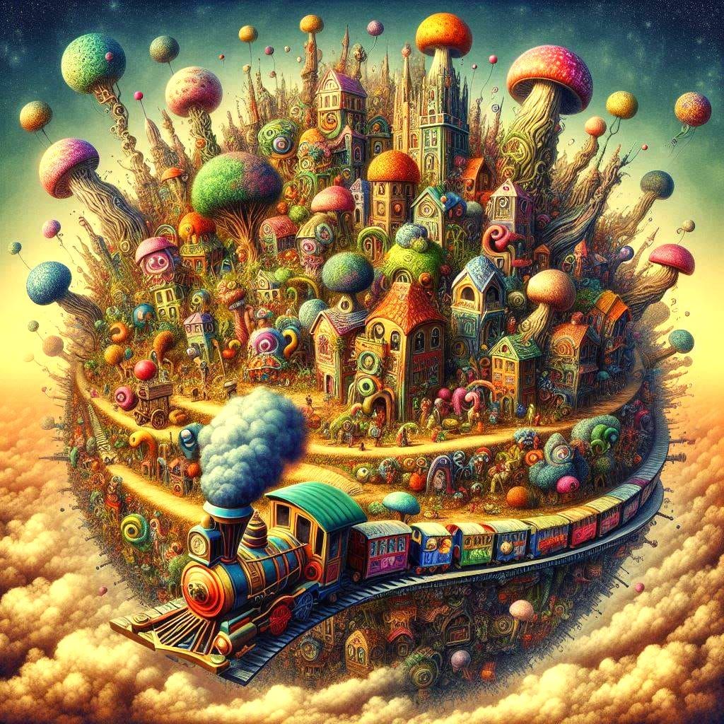 Magic City in the Clouds  by @yoda69