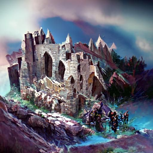 Ruins of a medieval castle